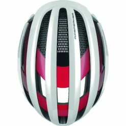 Casque Abus Air Breaker - Blanc-Rouge -Fizik Soldes casque abus air breaker blanc rouge 3