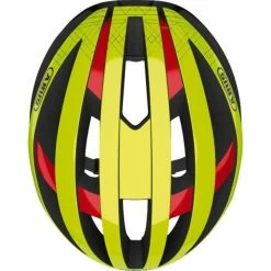 Casque Route Abus Viantor MIPS Jaune Fluo Brillant -Fizik Soldes casque route abus viantor mips jaune fluo brillant 3