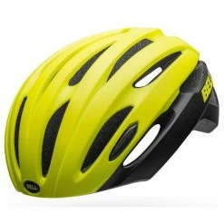 Casque Route Bell Avenue LED Jaune/Noir