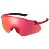 Lunettes Shimano Equinox 4 Rouge Métallique Verres Road -Fizik Soldes lunettes shimano equinox 4 rouge metallique verres road