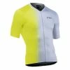 Maillot Route Manches Courtes Northwave Blade Gris/Jaune Fluo -Fizik Soldes maillot route manches courtes northwave blade gris jaune fluo
